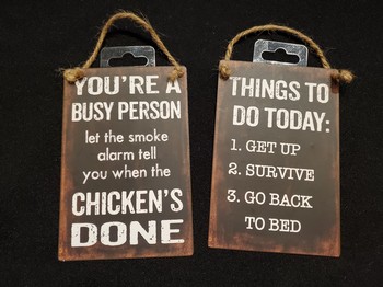 Small Metal Hanging Sign 3
